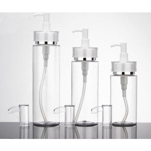 Transparent Emulsion Refillable Bottle PET Plastic Cosmetic Body Cream Container Makeup Tools Acrylic Emulsion Pump Bottle 30pcs