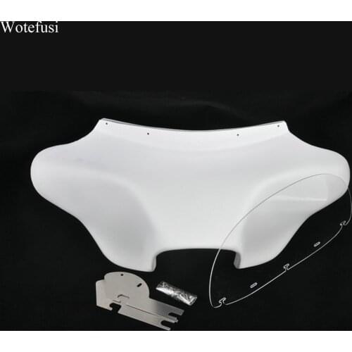 Wotefusi Detachable Batwing Fairing 6x9 White Speaker For Harley Davidson Road King 94 95 96 UP White [DD56]