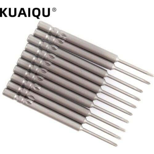 S2 Alloy Steel Electric Screwdriver Bits Length 60mm Phillips Type Trox Bits,Round Shank With Magnetic,Tip Diameter 1.6-4.0mm