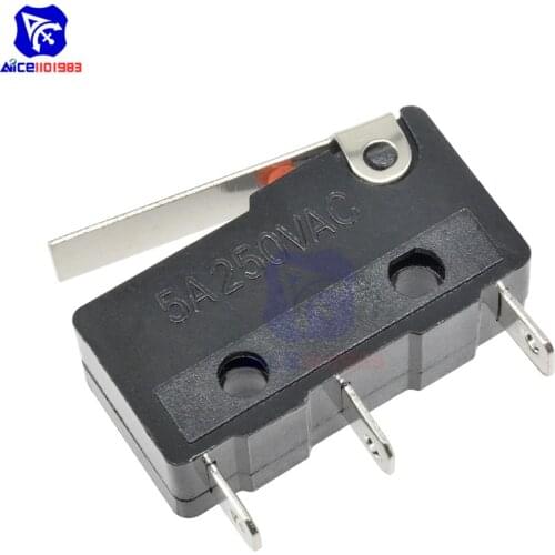 Diymore 10PCS/Lot Tact Switch KW11-3Z 5A 250V Microswitch 3PIN Buckle