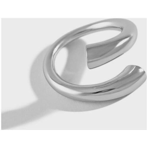 Uniorsj 100% 925 Sterling Silver High Quality Fashion Line Open Rings for Women Jewelry