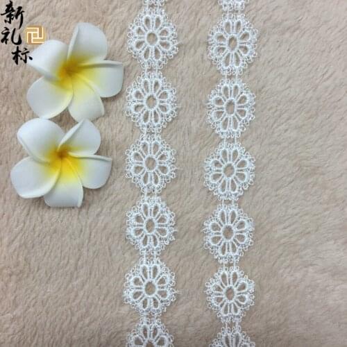 Perforated small flowers soluble lace clothing accessories DIY lace accessories accessories lace polyester bar code 3.5cm