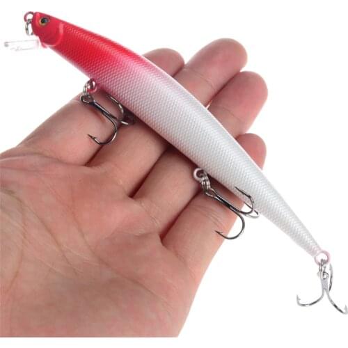 1pcs Hard Bait Laser Minnow Fishing Lure 12.5cm 12.5g 3D Eyes Artificial Crankbait Wobblers For Carp Fishing Tackle Plastic Fish