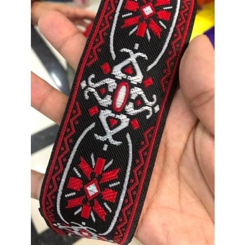 10yards/lots wide 5cm Woven Jacquard Ribbon Trims totem pattern for curtain and clothing accessory LS-2732