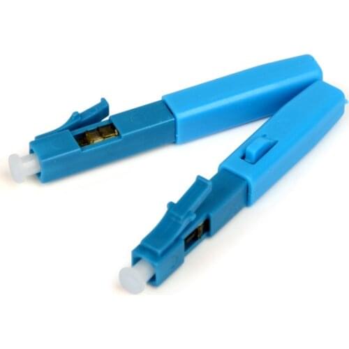 100PCS LC Fast Connector Fiber Optic FTTH Field Assembly PC UPC Cold splicing Factory wholesale Free shipping