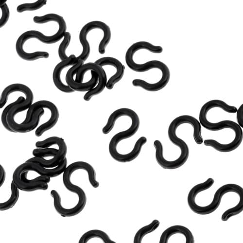 100pcs MTB BMX Road Bike Bicycle Brake Cable Guides Hose S-Clips Holder Ties