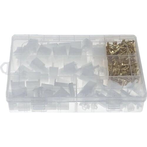 380pcs car connector plug 2.8mm connector 2P3P4P6P hole core male and female butt plug mixed