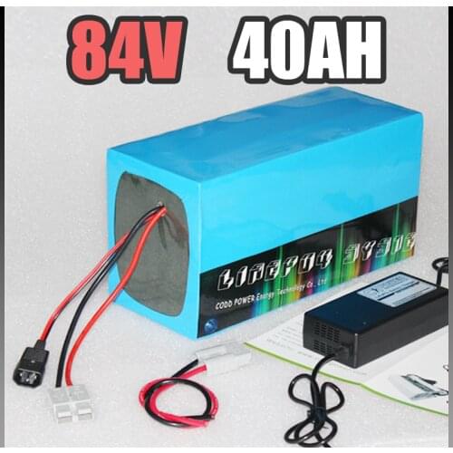 84V 40Ah electric bike battery 84v Electric Scoote battery 3000W Samsung Electric Bicycle lithium Battery with BMS Charger