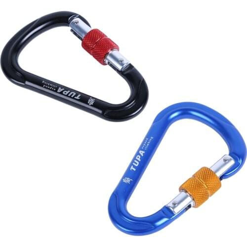 Arborist Rock Climbing Carabiner Screw Locking Snap Hook Keyring for Caving