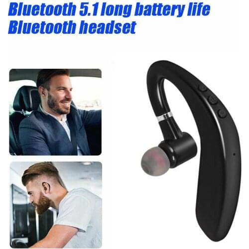 S109 Wireless Bluetooth Headset Single Ear Hook Business Stereo Headset Hands-free Sports Earbuds With Mic