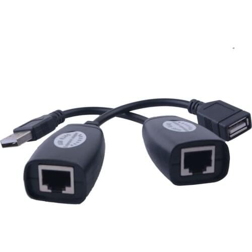 RJ45 LAN Ethernet Cable Extender Adapter Male & Female Up To 150ft Using CAT5/CAT5E/6 USB 2.0 to RJ45 LAN Ethernet Network Cord