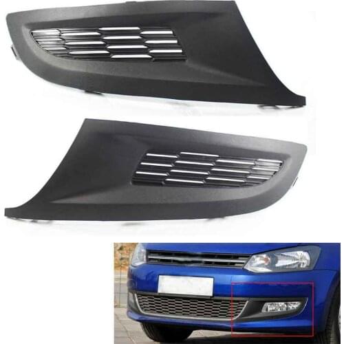 Left Right Front Fog Light Lamp Lower Bumper Grill Grille Cover For VW Polo 6R 11-13 2012 6R0 853 666 C, 6R0 853 665 C