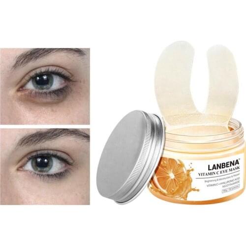 LANBENACollagen Vitamin C Eye Mask Eye Patches Serum Remove Eye Bag Anti-Puffiness Dark Circle Skin Care Firming Eyes SkinTSLM1