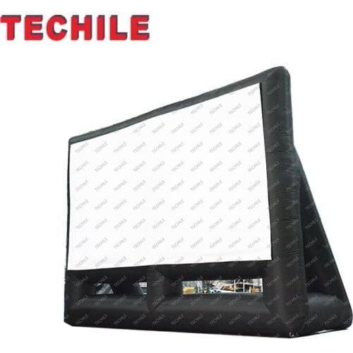 Mini instant cinema tv projector outdoor oversized air inflatable movie screen