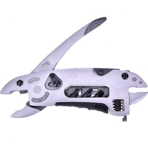 Outdoor Camping Survival Tools Multitool Pliers Pocket Knife Screwdriver Set Kit Adjustable Wrench Jaw Spanner Repair Tool