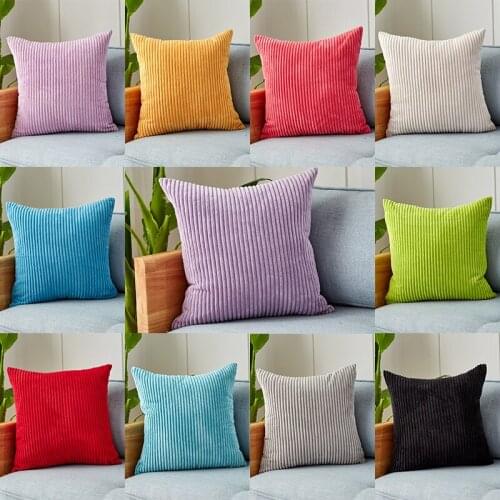 2/4PCS Corduroy Pillow Cover Nordic Cushion Cover for Living Room Home Decor 18x18inch Christmas Decorations Pilllow Case