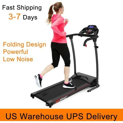 NEW Foldable Treadmil 0.6-6.5mph Run Walk LED Indoor Folding Electric Running Gym Treadmill Exercise Fitness Machine for Home