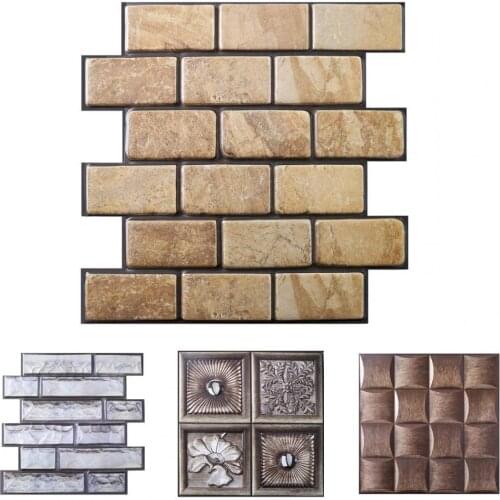 New Style Fashion Sticker Strong Stickiness Waterproof PVC Tile Brick Sticker Decor for Home Room Wall Supplies Accessories