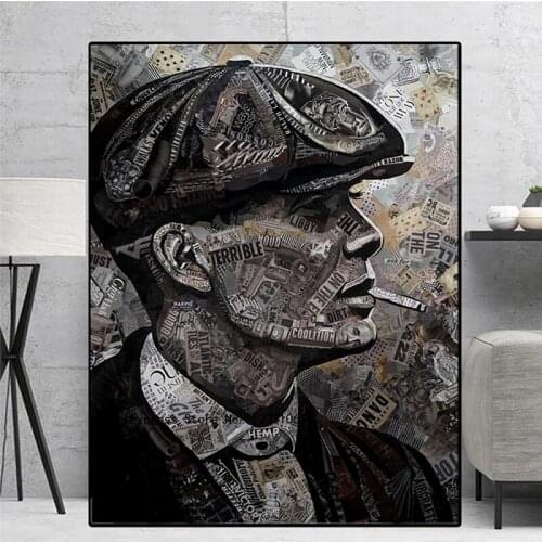 Abstract Peaky Blinders Poster HD Print on Canvas Painting Cuadros Wall Art Decoration Mural For Modern Home Living Room Decor