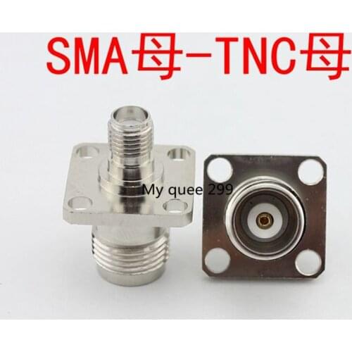 Rf adapter TNC/SMA-KKF TNC mother with flange fixed SMA/TNC-KKF