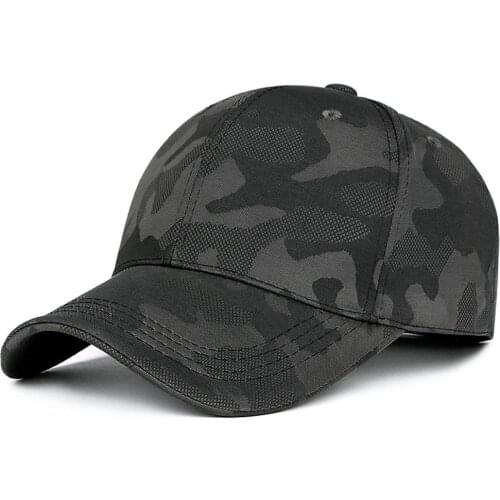 25#Adjustable Baseball Cap Unisex Camouflage Camo Black Cap Casquette Hat Men Women Casual Breathable Hip-hop Hats Desert Hat
