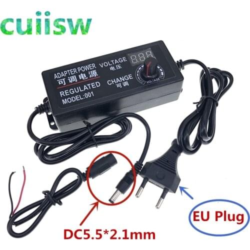 Adjustable AC To DC Power Supply 3V 5V 6V 9V 12V 15V 18V 24V 2A 3A 5A Power Supply Adapter Universal 220V To 12 V Volt Adapter