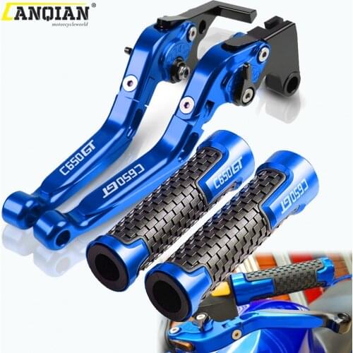 For BMW C650GT 2011 2012 2013 2014 2015 2016 2017 C650 GT Motorcycle Accessories Adjustable Brake Clutch Levers Handle Bar Grips