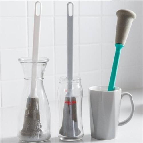 Cup Brush Milk Bottle Coffe Tea Red Wine Glass Cup Brush Long Handle Cleaning Sponge Brushes Kitchen Washing Tools Accessories