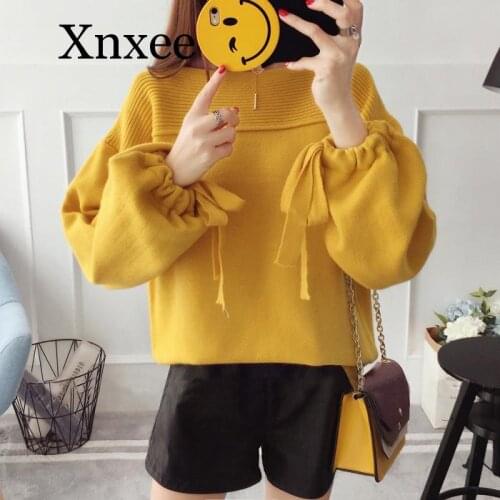 Loose wool sweater 2020 Womens Pullover Coarse Wool Sweater Warm Spring Autumn Winter Casual Sleeved Pullover o neck