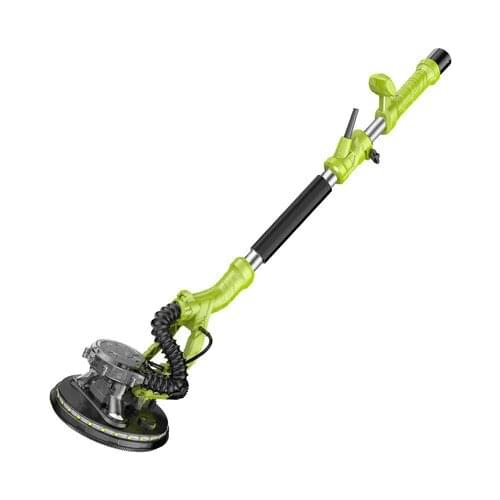 220V 810W 1.9m telescopic hand-held long pole wall grinding machine, disc sanding machine,self-priming dust collection,LED light