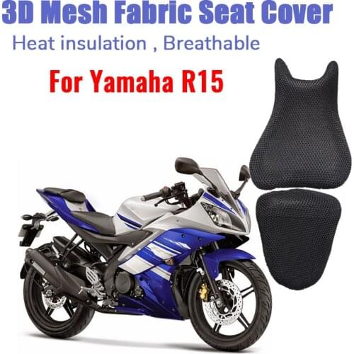 Motorcycle Heat Insulation seat cover 3D mesh fabric Cushion Breathable for Yamaha R15 waterproof