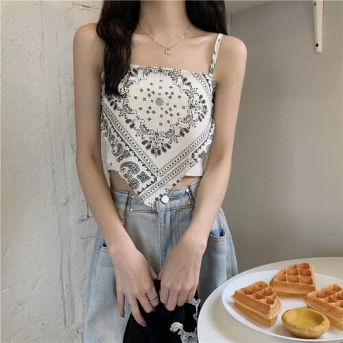 Women Tanks Tops Black Flower Camisole Womens Summer Tube Top Camis Crop Top For Women