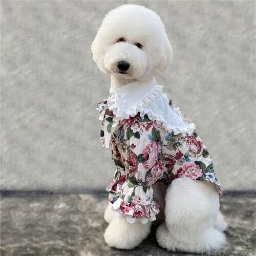 Pets Products Fashion Floral Clothes Giant Dogs Poodle