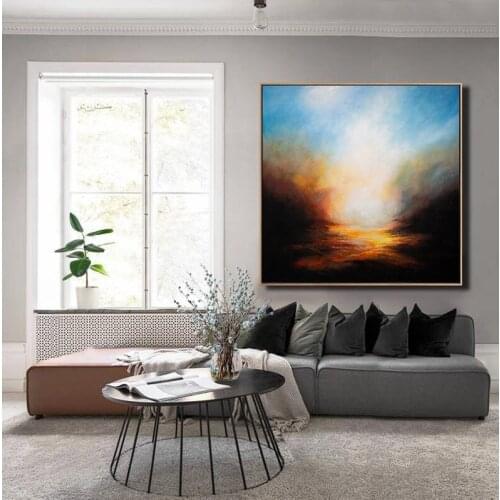 Top Artist Pure Hand-painted High Quality Abstract Oil Painting for Wall Art Decoration Beautiful Colors Abstract Oil Painting