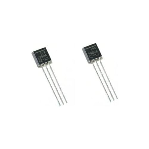 100PCS LP2950-3.3 IC REG LDO 3.3V 0.1A TO92 NEW