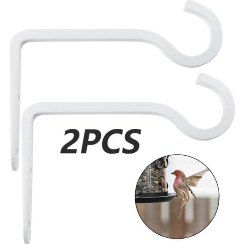 2pcs Balcony Plant Flower Pot Wrought Iron Hooks Holder Wall-mounted Shelf Home Decor Room Wall Hook Hanging Clothes Iron Basket