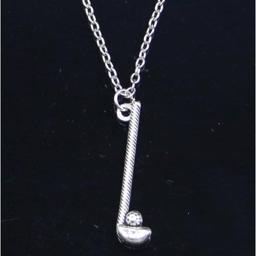 20pcs New Fashion Necklace 32x8mm golf club ball Pendants Short Long Women Men Colar Gift Jewelry Choker