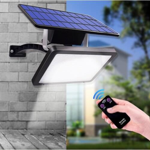 2020 Solar Light Outdoors Remote Control Led Outdoor Wall Light Waterproof Solar Adjustable 48LED Super Bright Outdoor Lighting