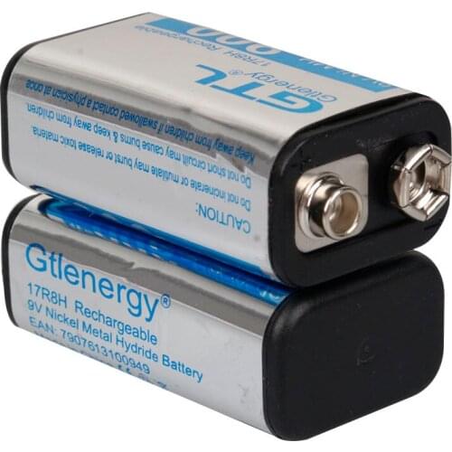 GTL 9V NiMH 9V 900mAh cells 17R8H Block Rechargeable Battery GTL PPS NiMH Electric Toy Rechargeable Battery