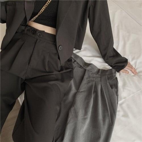 Pants Women Straight High Waist Leisure New Loose Harajuku Trendy Daily All-match Loose Korean Vintage Comfortable Womens Pant