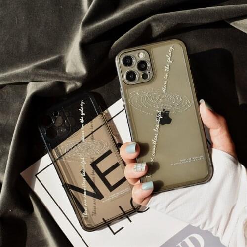 Luxurious Milky Way Nebula Premium Black Phone Case For IPhone 12 Mini 11 Pro Max X XR XS 7 8 Plus Luxury Shockproof Back Cover