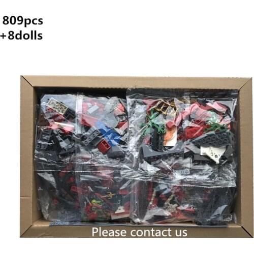 Ninja Temple of Resurrection Chamber Building Blocks Model Kit Opening Walls Spider Prison Kids Toys Gift Compatible With Bricks