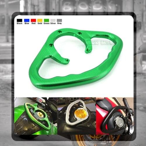 For KAWASAKI Z1000 ER6N Z800 Z1000SX ER6F ER 6N 6F Motorcycle CNC Passenger Hand Grip Tank Grab Bar Handles Armrest