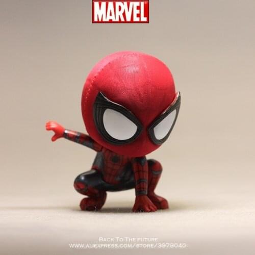 Disney Marvel Spider Man 8-14cm Mini Anime Decorating Figurine Doll PVC Action Figure Collectible Toy model for children gift