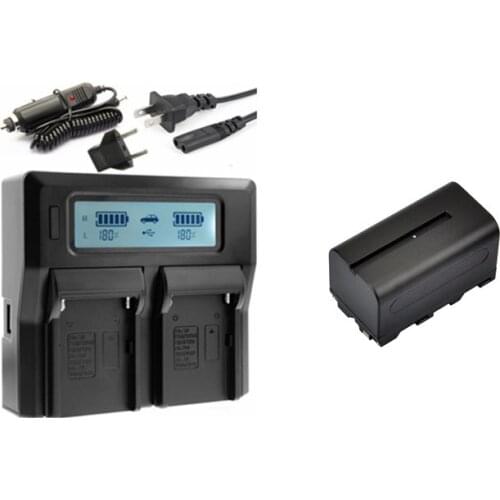 NP-F750 NP-F770 NPF750 NPF770 NP-F550 NPF550 NP-F570 Battery+LCD Dual USB Charger for Sony DCR-PC10, DCR-TRV320, DCR-TRV130