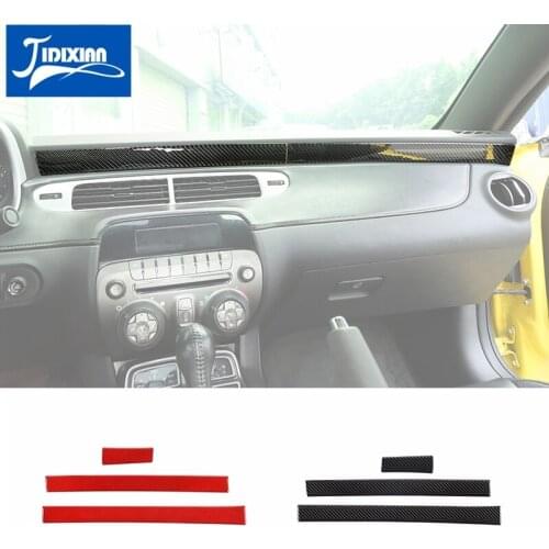 JIDIXIAN Car Center Console Dashboard Panel Decoration Cover Stickers for Chevrolet Camaro 2012-2015 Interior Accessories