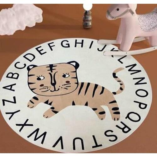 Carpet Home Bedroom Decor Floor Mat rugs Mat Cute Childrens Room With Round Carpet Elephant Rug 러그 ковер baño диван коврик