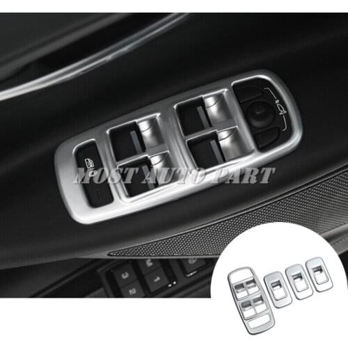 Interior Car Door Window Switch Trim Cover 4pcs For Jaguar XE X760 2015-2018 Car accesories interior Car decoration