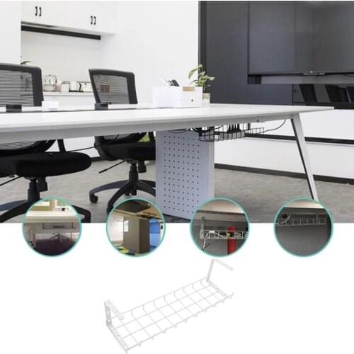 Hot 1 Pcs Under Desk Wire Storage Rack Under Desk Go Line Board Under Desk Cable Organizer Wire Cable Tray