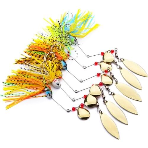 Metal Spinner Spinner Spoon Bait Artificial Tassels Crankbait Jig Sequins Golden Spoons Sea Fishing Spinnings Lure Spinnerbait